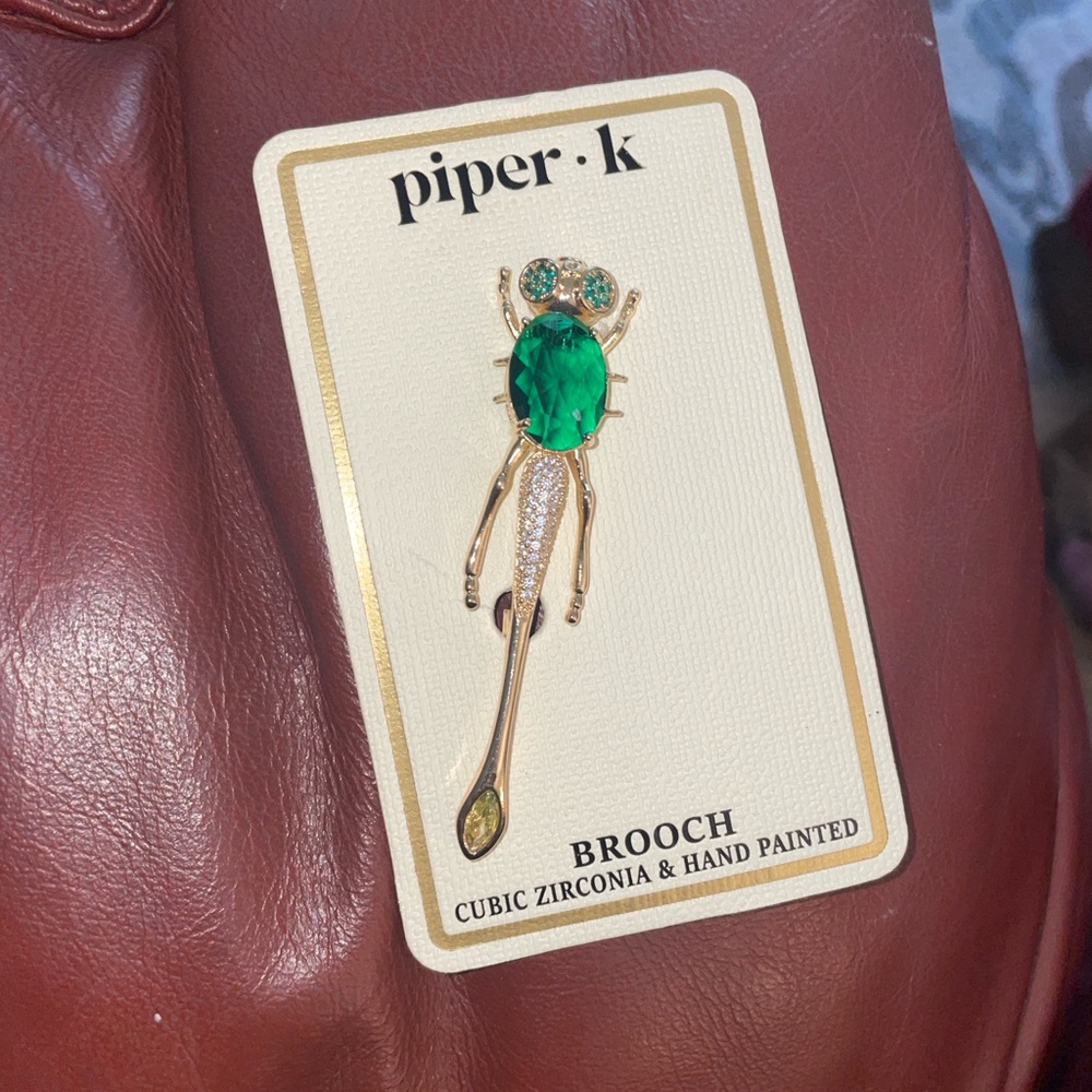 Piper K Handpainted Brooch